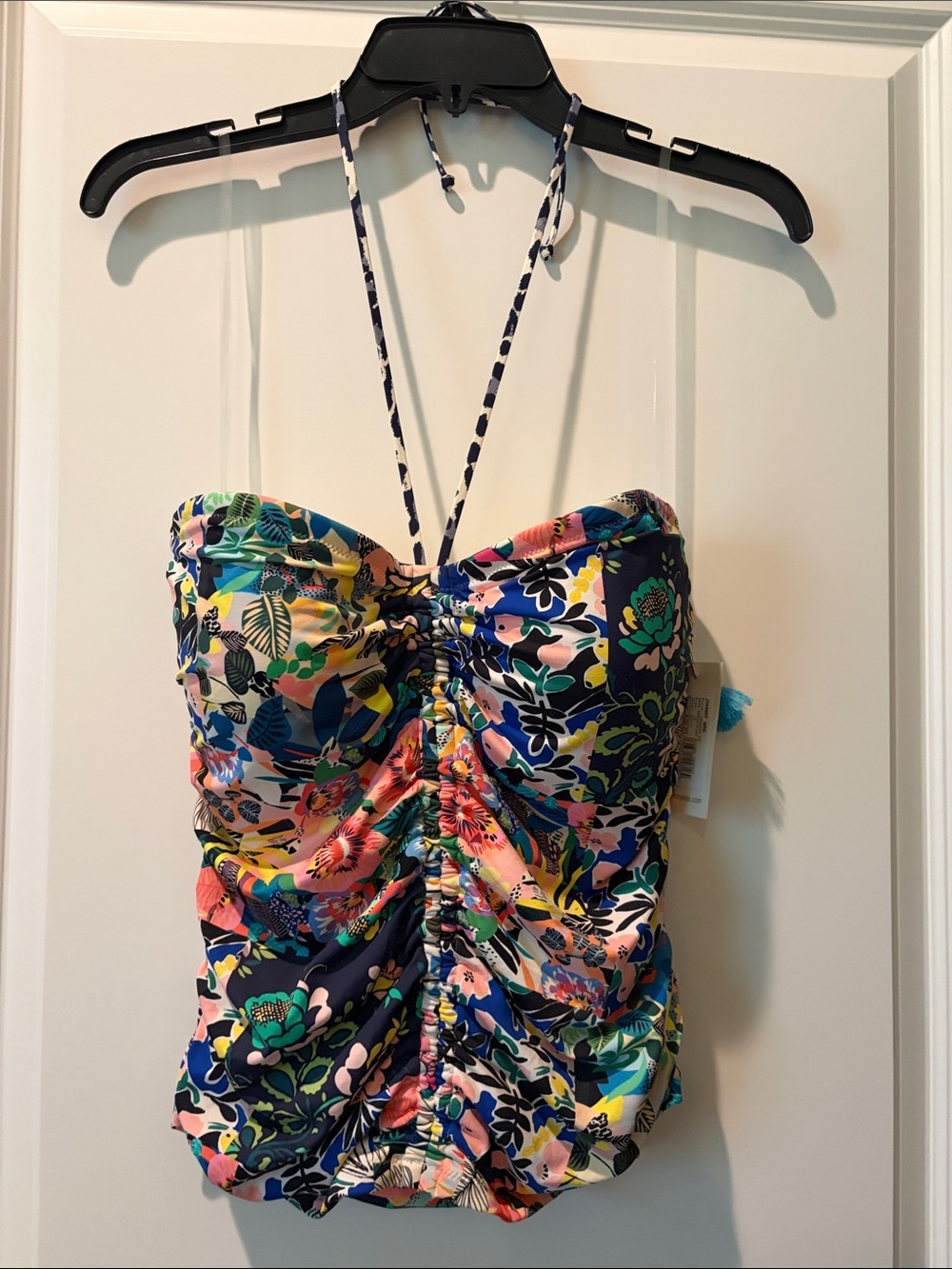 NWT Johnny Was Drawstring Ruched Tankini - Picture 6 of 9
